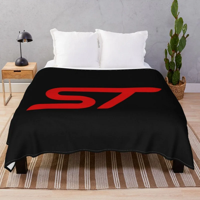 

Focus ST Logo Thick Blankets Fce Autumn/Winter Warm Throw Thick Blanket for Bed Sofa Camp Office