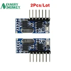 2 шт. 433 МГц радиоприемник обучающий код декодер модули 433HMZ беспроводной 4CH для соответствия 1527 2262 кодирование пульта дистанционного управления
