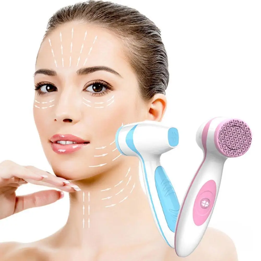 

Electric Facial Cleansing Brush Sonic Pore Cleaner Nu Galvanic facial Spa Skin Care Massager Face Lift device without box