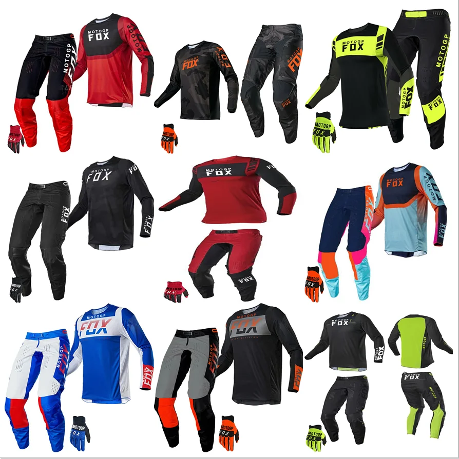

2022 new motogpfox safety protection three-piece travel downhill sports suit