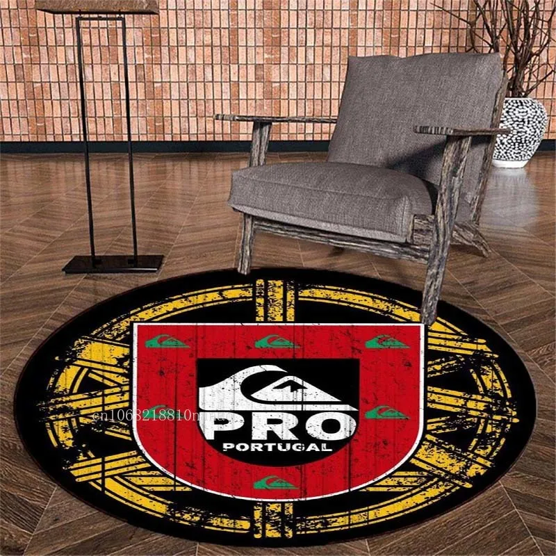 Круглый напольный коврик с принтом QUIKSILVER для доски серфинга ковер гостиной