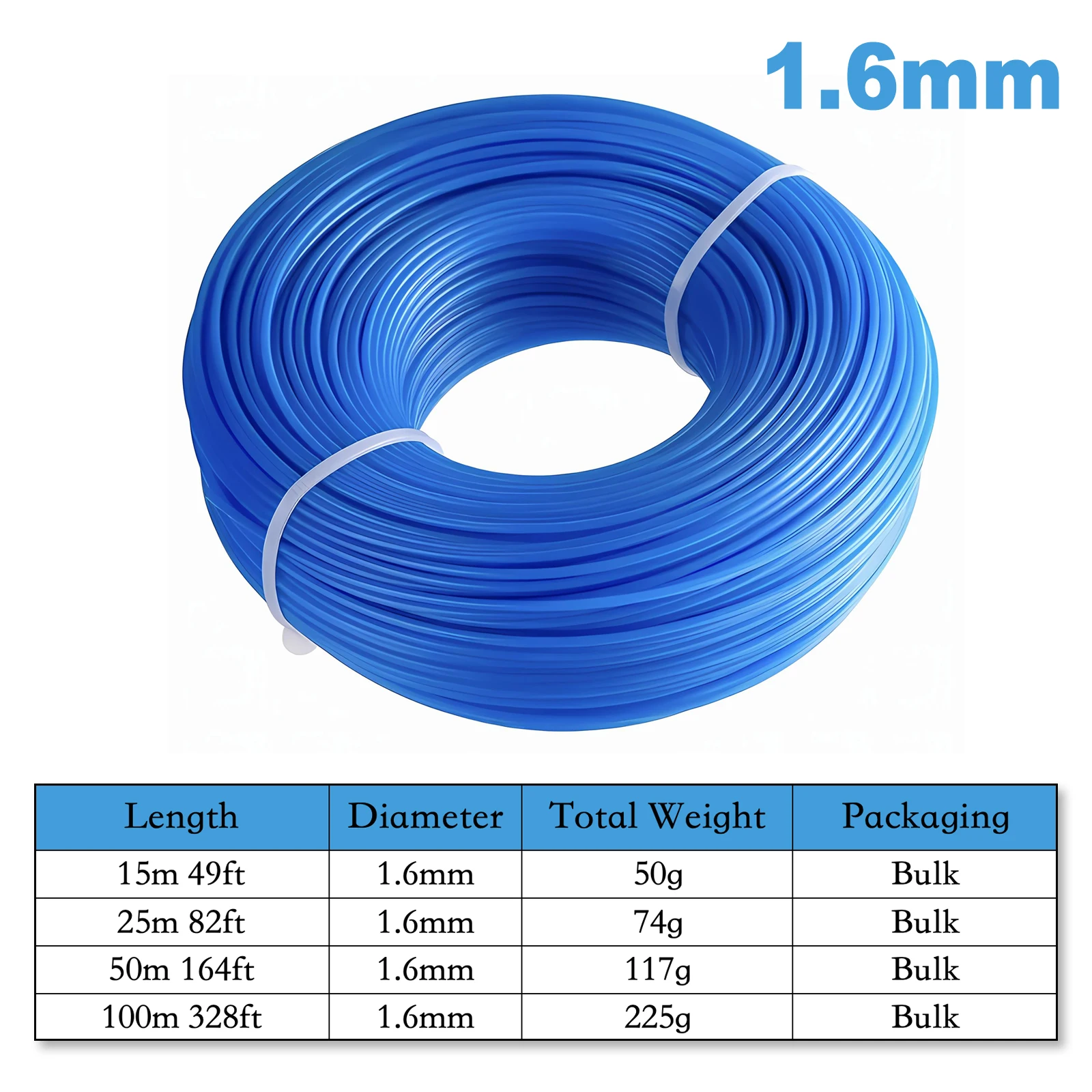 

Нейлоновая леска для триммера 1,6/2,4/2,7/3,0 мм 100 м