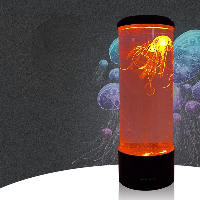 LED Remote Night Lights Control Fantasy Jellyfish Lamp Powered Color Changing Jellyfish Tank Led Lamp Relaxing Decoration Home