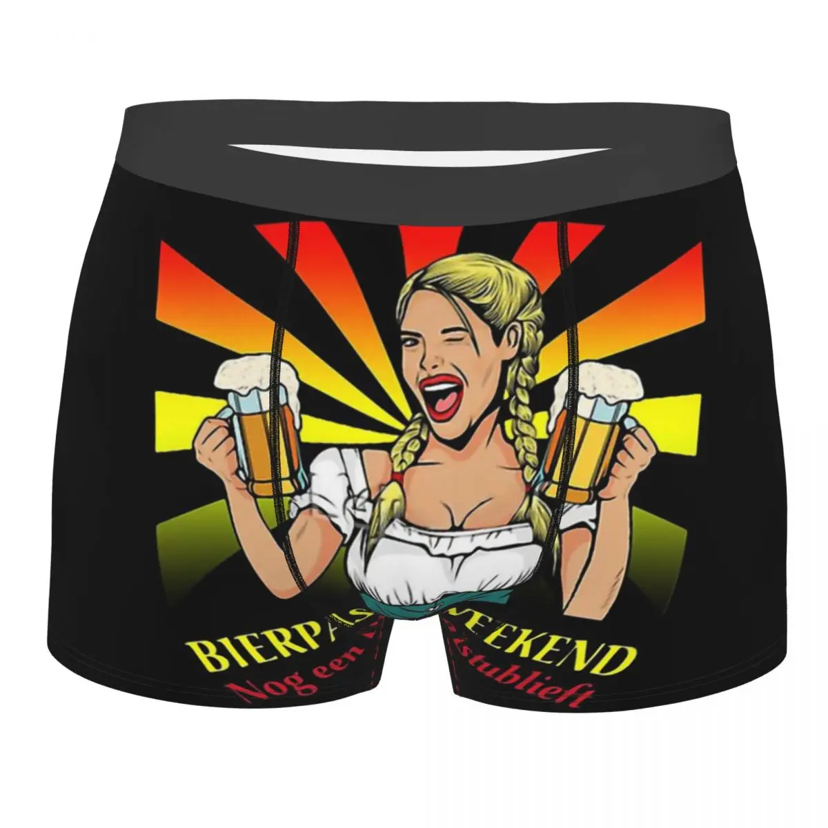 

Belgium Bierpassie Weekend Underpants Homme Panties Male Underwear Print Couple Sexy Set Calecon