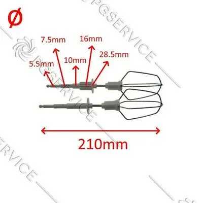 Moulinex whisks wire mount 210mm hand mixer Major Supermix 997 998 999 | Food Processor Parts