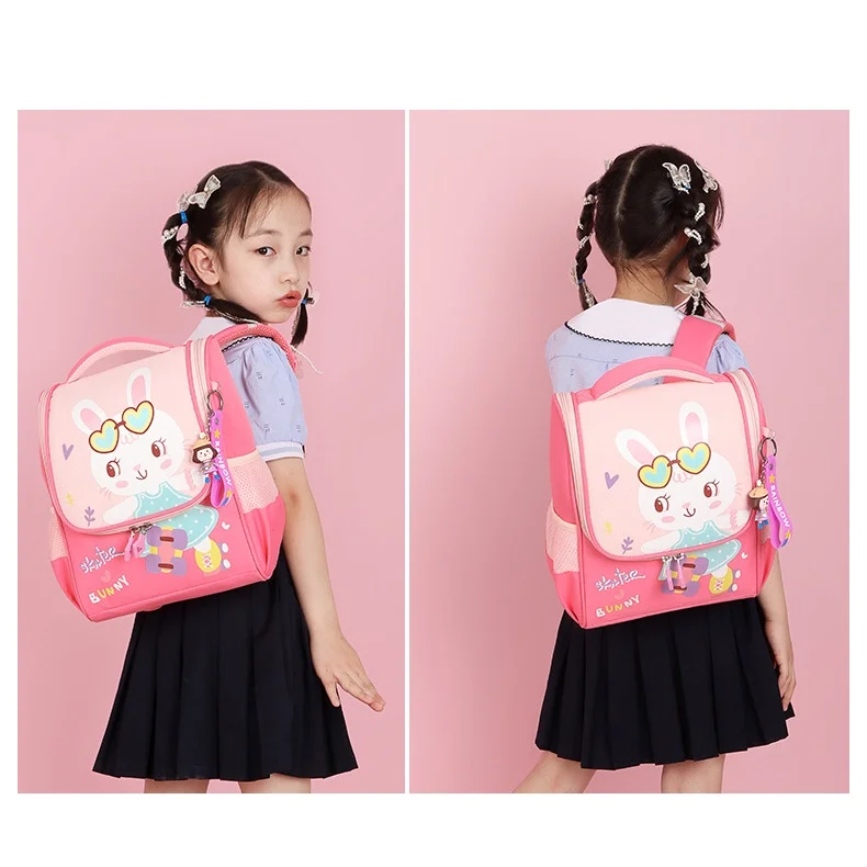 Primary Large Capacity Children Cartoon Fashion Backpacks 2022 New Girl Boy Cute Astronaut Rabbit Schoolbags In Kindergarten Hot