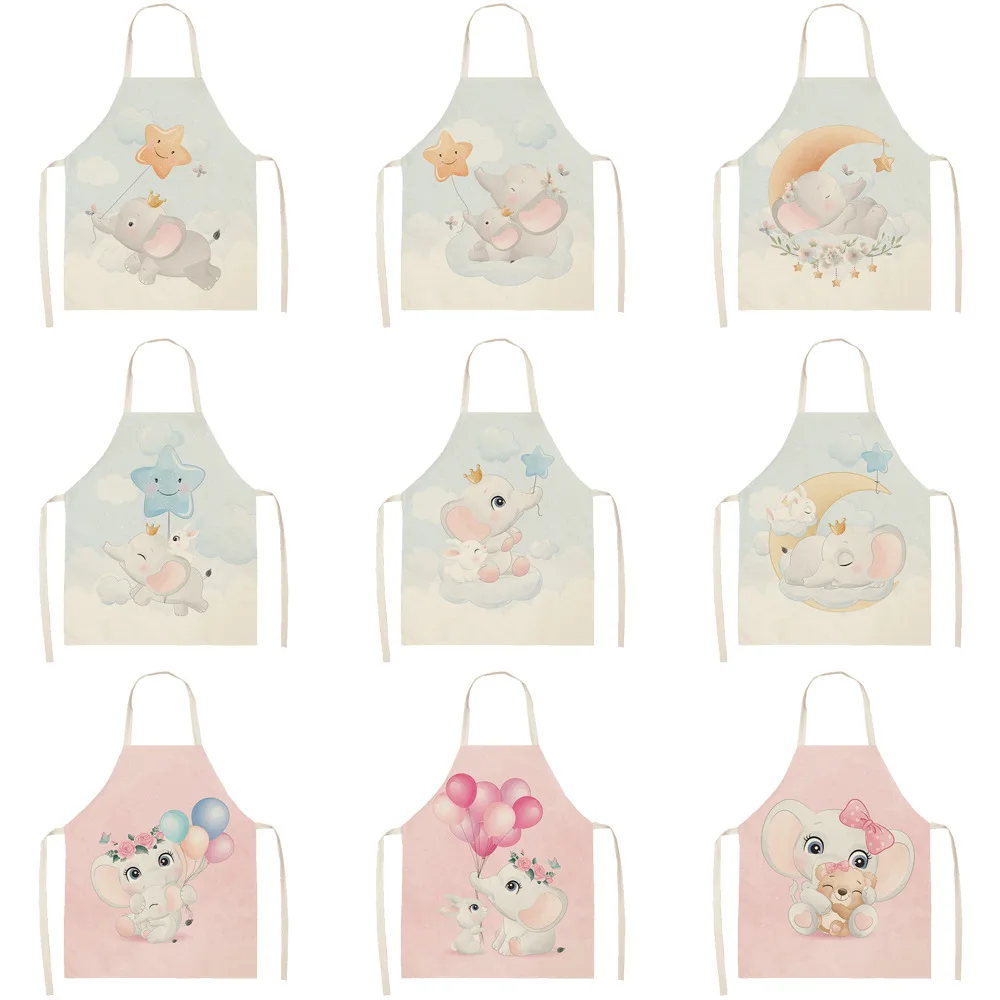 

Кухонный Фартук с принтом слона для женщин, 55x68 см