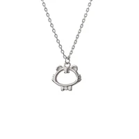 925 sterling silver hollow tiger necklace female niche design sense senior clavicle chain new fashion accessories