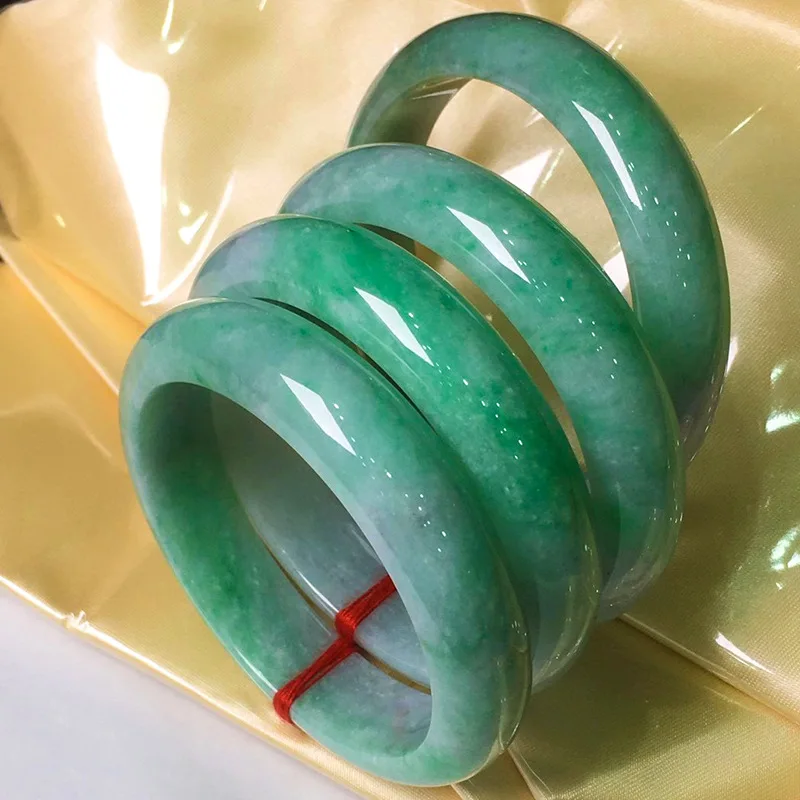 Натуральный Изумрудный браслет из Мьянмы с плавающими цветами древесины шахты