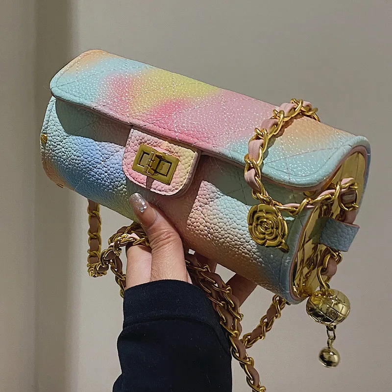 

Bags 2022 New European and American Fashion Women's Luxury Leisure Simple and Versatile Rhombus Chain Shoulder Messenger Bag