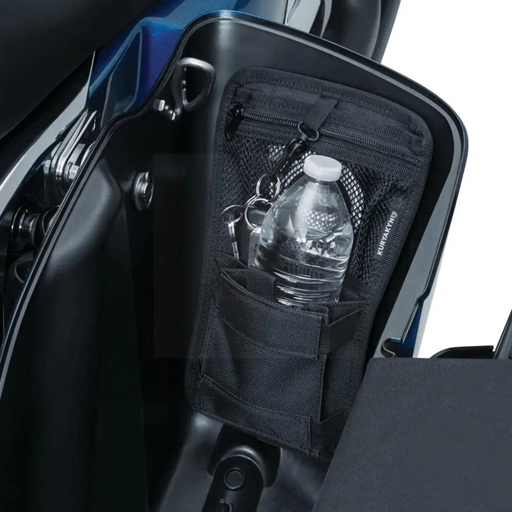 

Motorcycle 2Pcs Saddlebag Organizer Hard Bags Storage Case for Harley Touring Street Glide Electra Glide Dyna Sportster O4U3