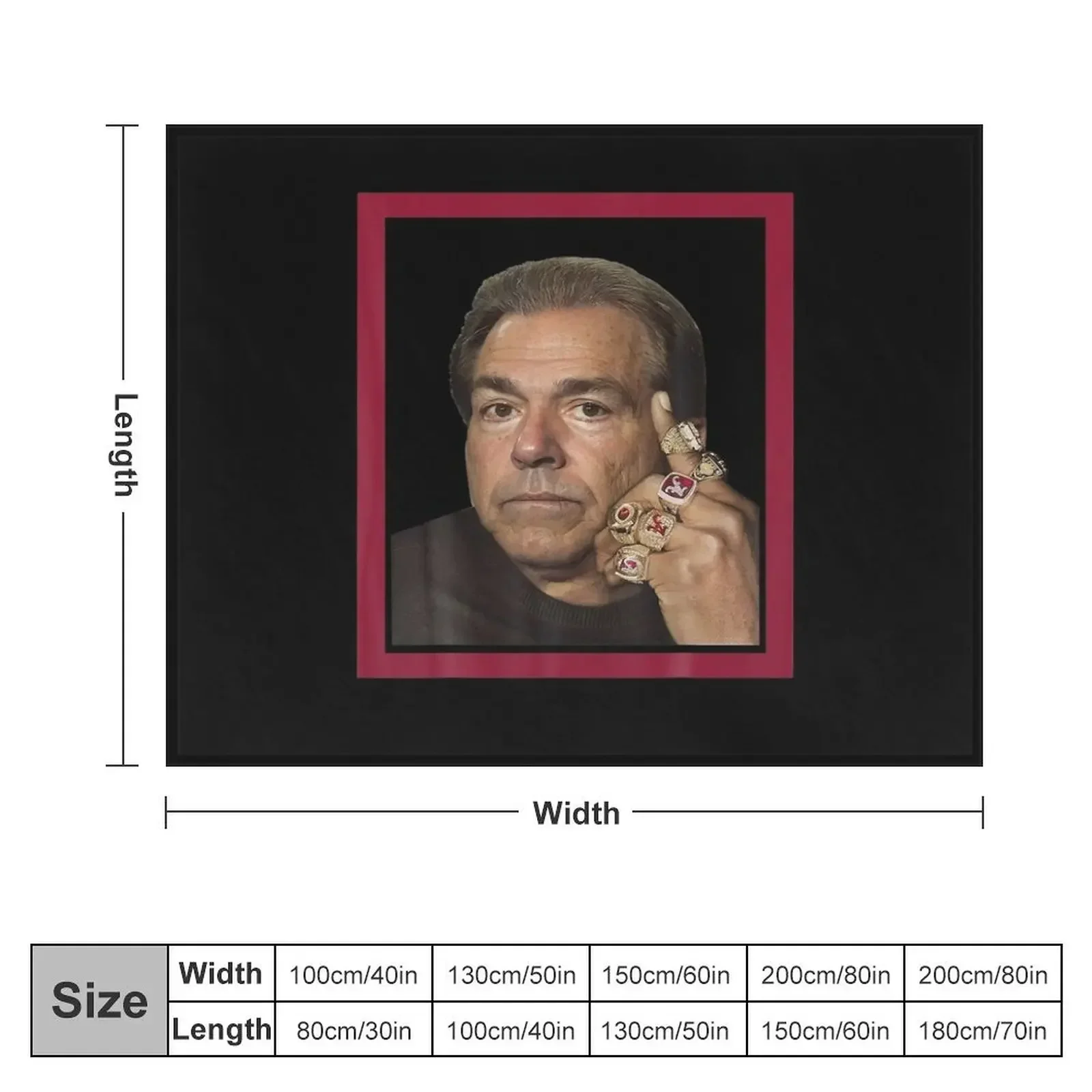 Покрывало из мягкого искусственного плюша от NICK SABAN COLLEGEE