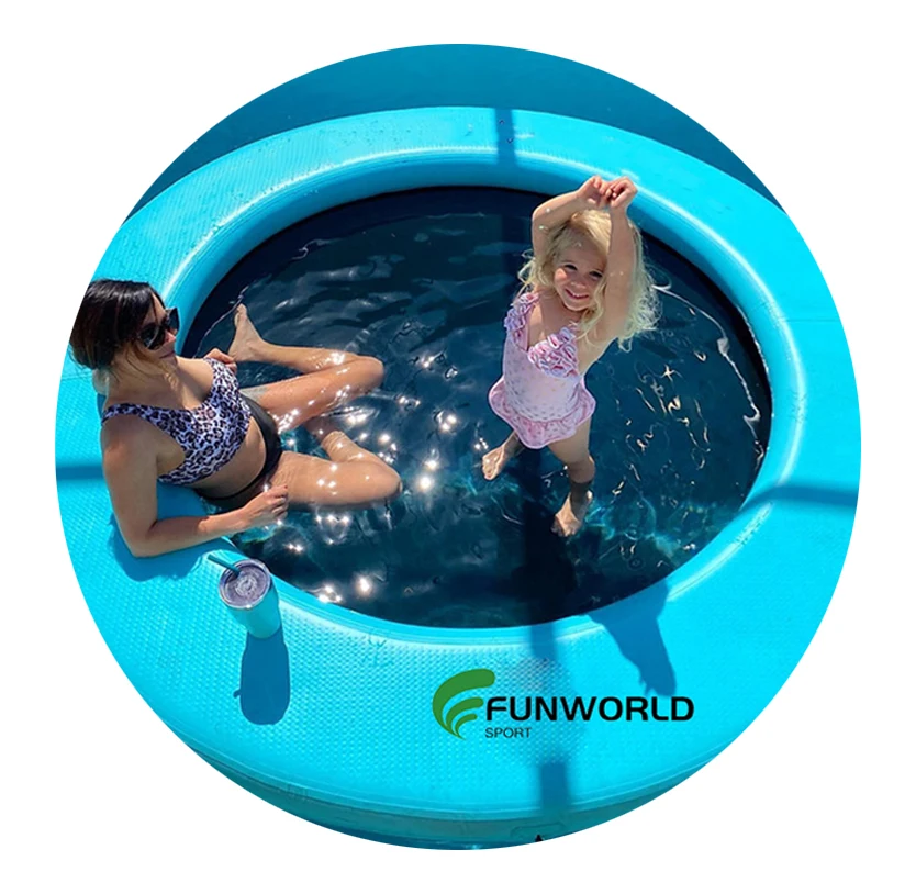 

IFUNWOD Inflatable Pool Floats Lounger Floating Sun Pad Water Hammock Pool Inflatable Sun Bed Mat