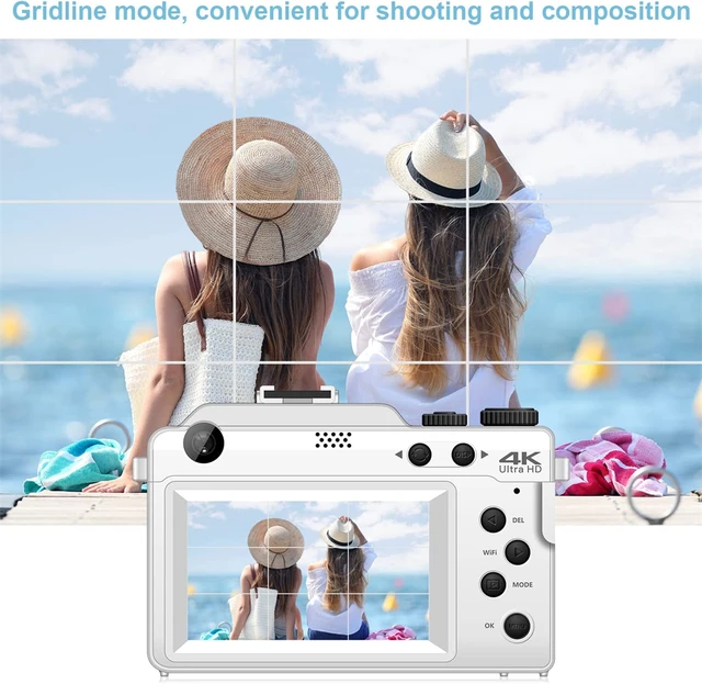 DIY Shell 48MP Digital Camera For Photography Front Rear Dual Lens Selfie 4K Camcorder Recorder 18X Auto Focus Youtube Webcam 5