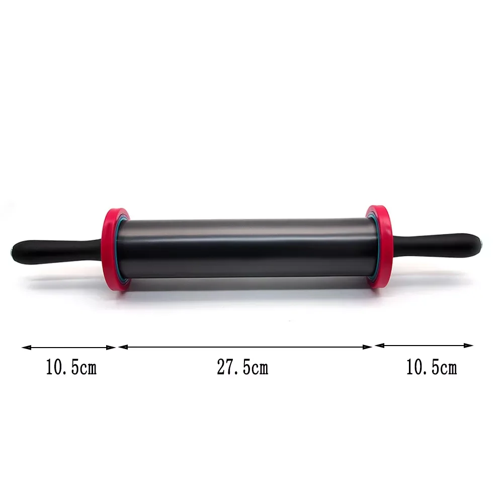 Ролик для теста из нержавеющей стали с 3 съемными регулируемыми кольцами выпечки