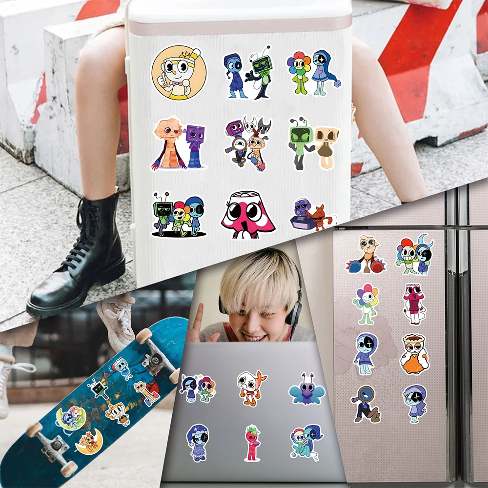 10/30/50 шт. Забавная игра Dandys World Наклейки Мультфильм Граффити для детей Игрушка