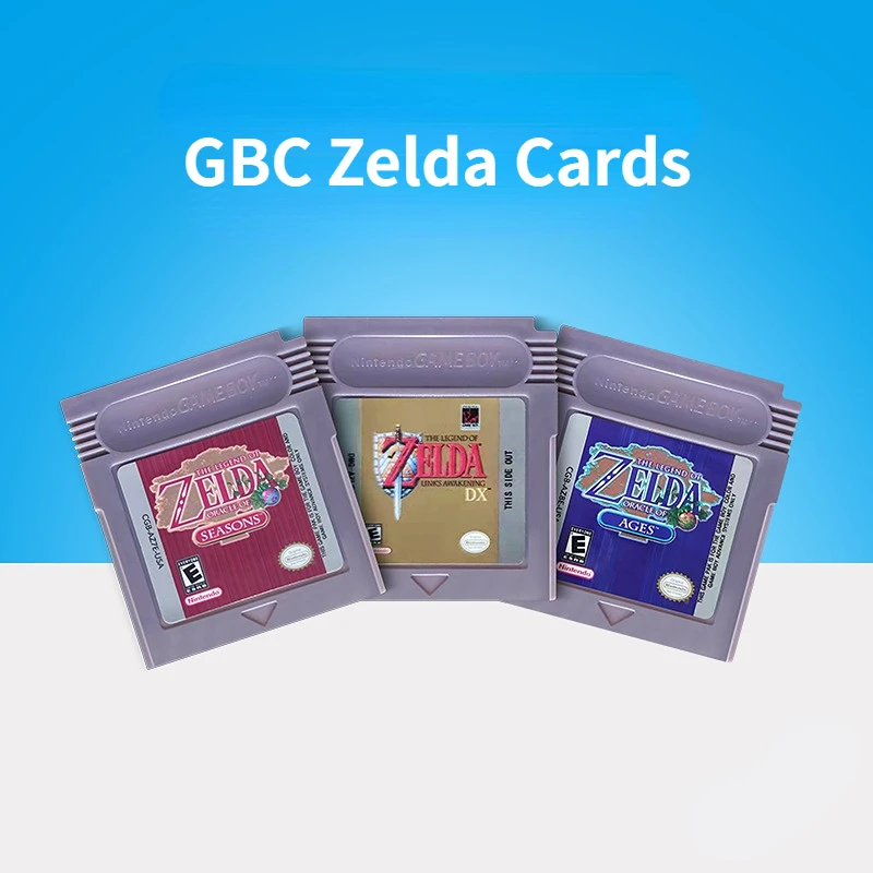 

GBC Game cards Kasselda Legend of Zelda Awakening/Oracle anime game cards gifts kids free shipping items
