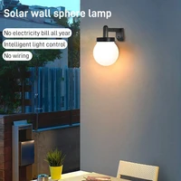 solar spherical wall light outdoor waterproof wall light aisle stairs chinese garden lighting outdoor terrace exterior wall sola
