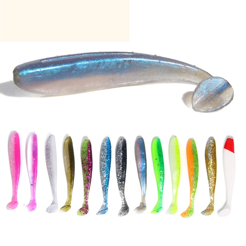 

10pcs/Lot Soft Lures Silicone Bait 6.5cm 1.8g Goods For Fishing Sea Fishing Pva Swimbait Wobblers Artificial Tackle