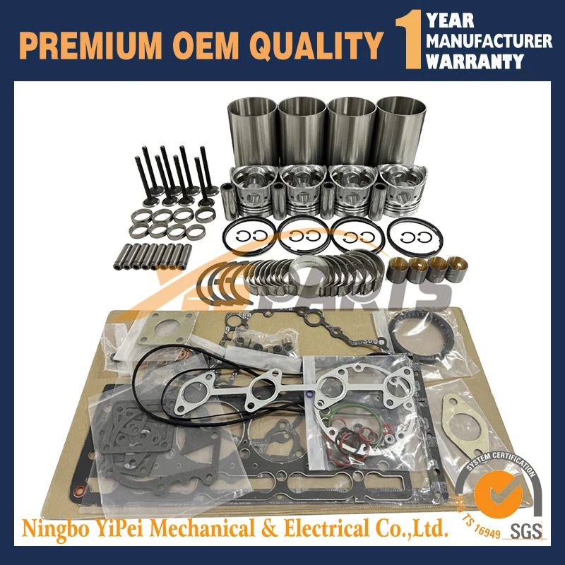 

4TNV88 4D88-6 4D88E 4D88E-5KFD Overhaul Rebuild Kit for Yanmar Komatsu Engine