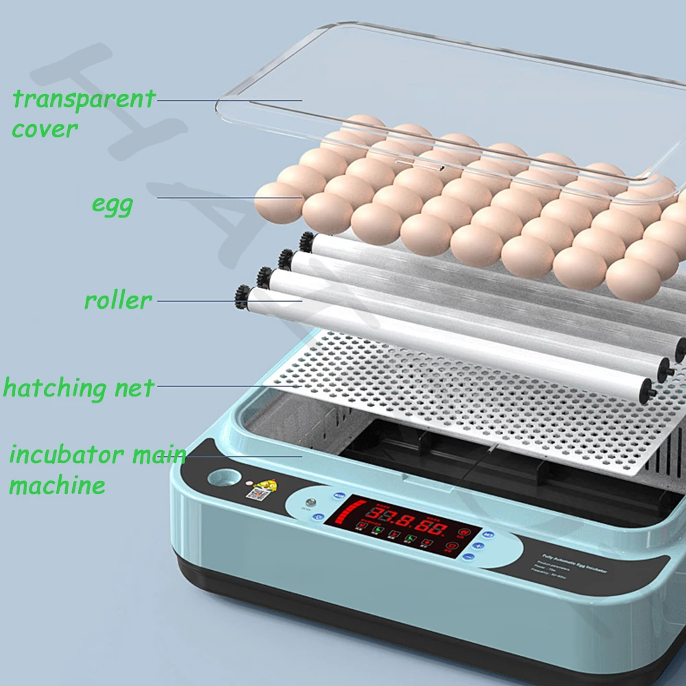 15/24/36/64 Brooder Eggs Incubator Fully Automatic Regulate Humidity Temperature Control for Pigeon Quail Duck Goose Farm Tool |