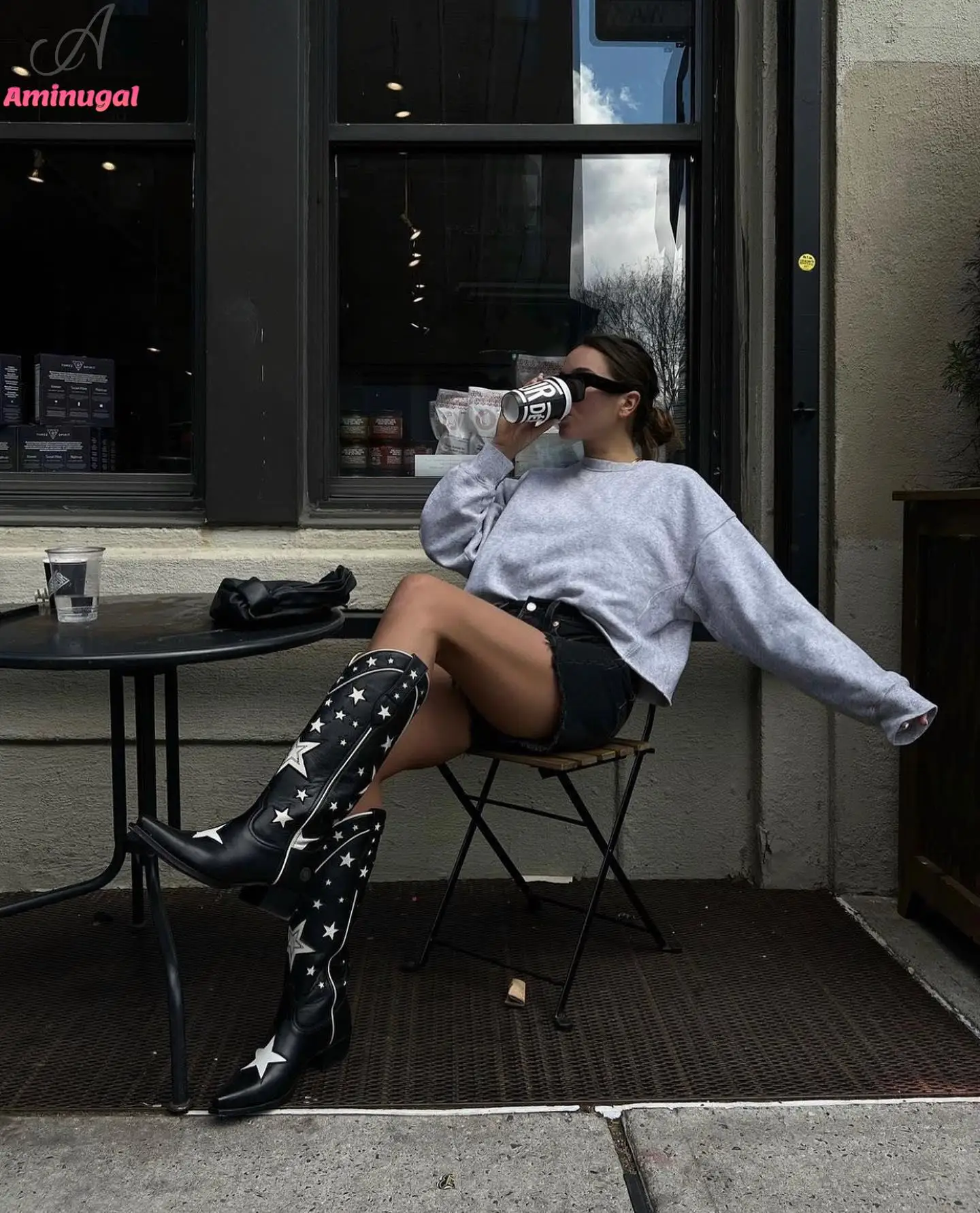 Cowboy Western Boots Embroidered 2023 Brand New Fashion Chunky Heel Cowgirl Boots Black Comfy Retro Women Mid-calf Boots Shoes