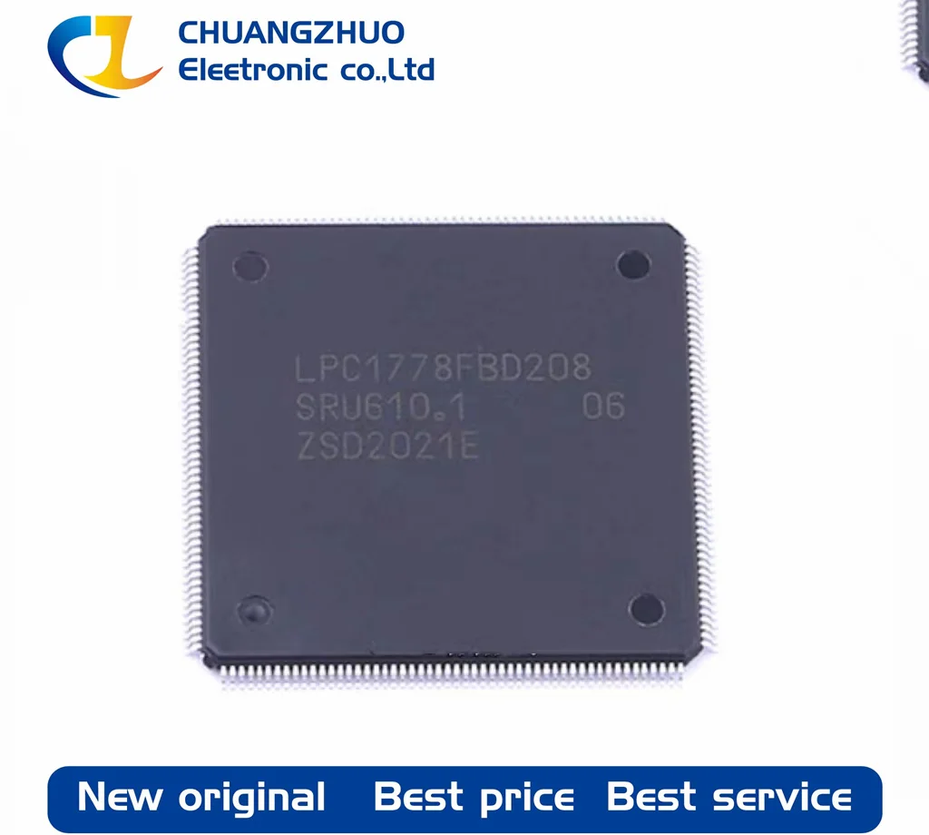 

1Pcs New original LPC1778FBD208K 120MHz 96KB ARM Cortex-M3 2.4V~3.6V 165 FLASH 512KB LQFP-208(28x28) Microcontroller Units
