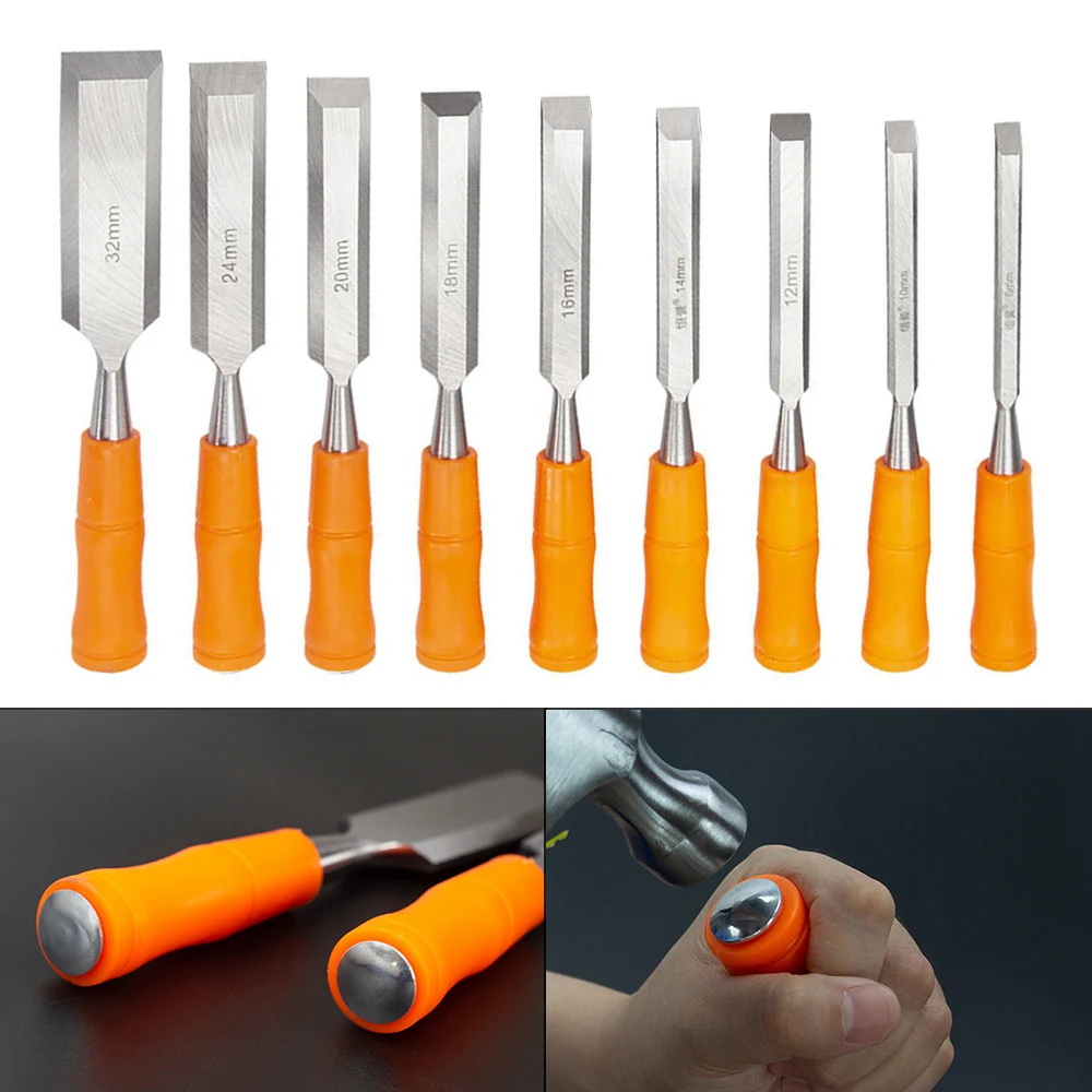 

1pcs Professional Wood Chisel Steel Woodworking Cutter Carving Chisel DIY Carpenter Tools Carving Flat Shovel Hand Tool