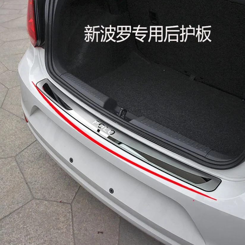 

Высококачественная панель заднего подоконника из нержавеющей стали, протектор заднего бампера для polo 2011-2018, автостайлинг