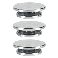 3pcs 1215cm double face use aluminum alloy turntable for ceramic clay sculpture platform pottery wheel rotating tools