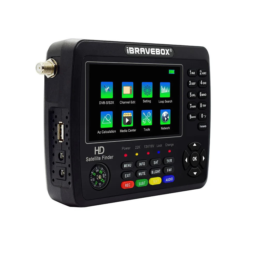 iBravebox V10 Finder Max + цифровой спутниковый ТВ-искатель DVB-S2 CCTV 8MP AHD измеритель