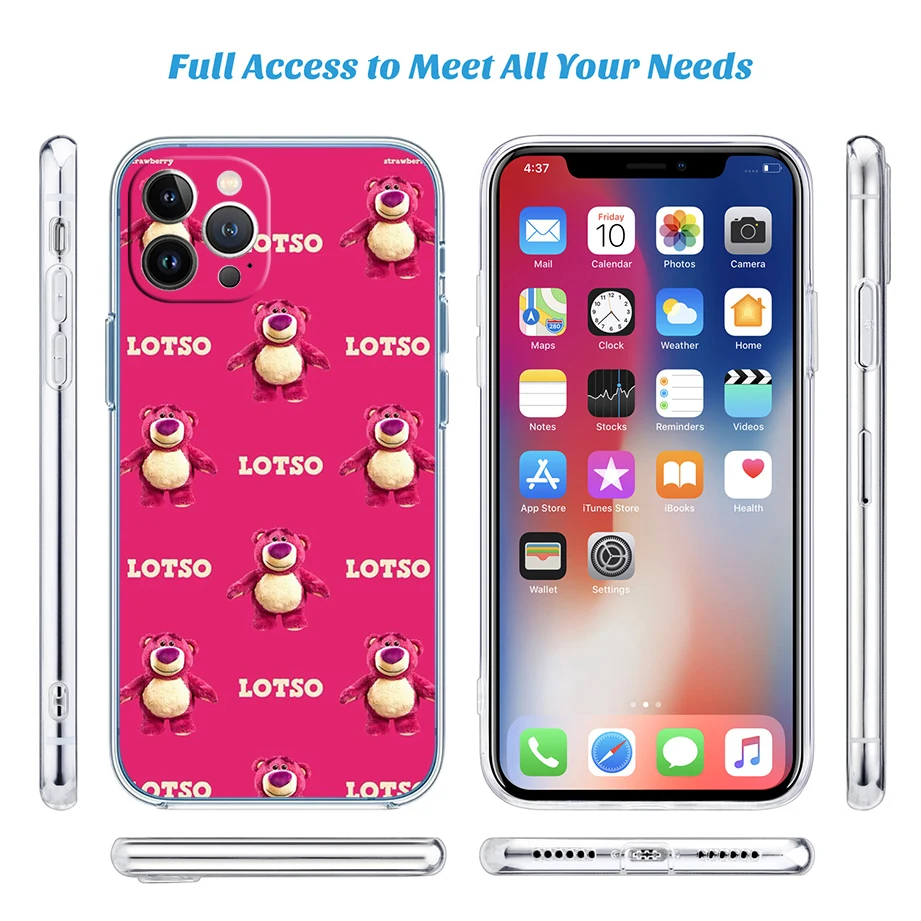 Чехол для телефона Disney Lotso Moto Edge 50 Ultra Fusion G Play Stylus E22S G14 G85 G84 G62 E32 E22I G7 G6 E7 E6 Plus Power