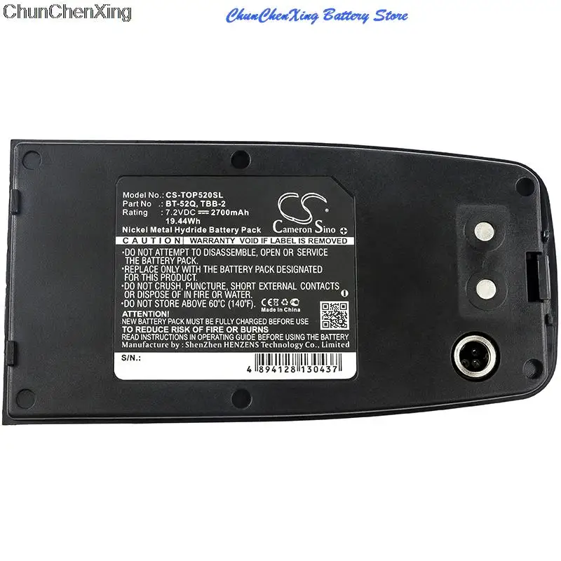 

Cameron Sino 2700mAh Battery BT-52Q for Topcon CTS-3000, GPT-1000, GPT-1003, GPT-102R, GPT-2000, GPT-3000, GPT3200, GRS-245NW