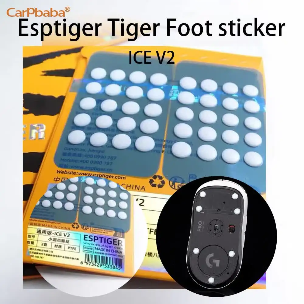 Фото 1 упаковка накладок для мыши Esports Tiger ICE V2 Version (ножки/глайды) для мышей Razer Deathadder V3 Pro №1