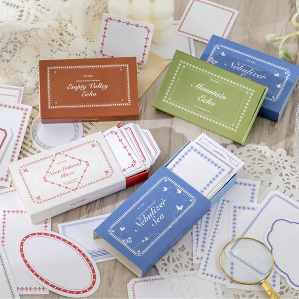 

30PCS/Set Vintage Memo Pads Notes Material Paper Notes Scrapbooking Decorative Sticky Notes Diary Decor DIY Crafts