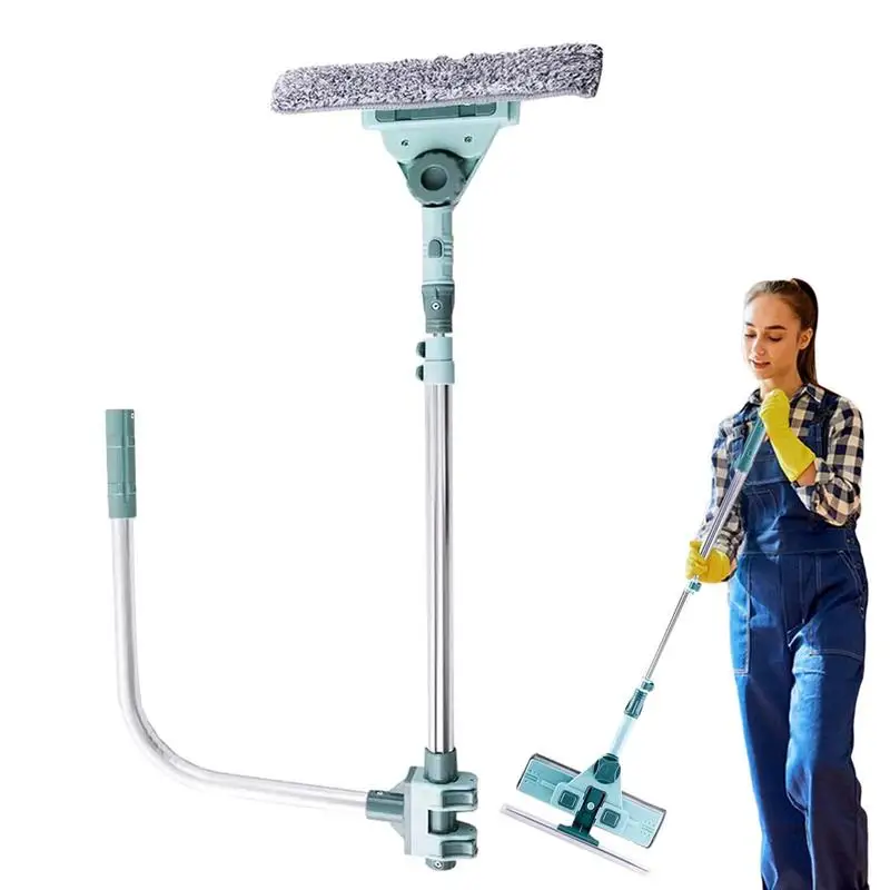 

Скребок для окон, инструмент для чистки с удлинителем, многофункциональное оборудование для мытья окон, регулируемое окно