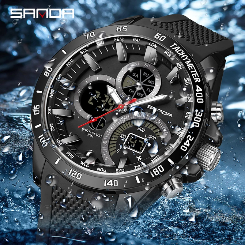 Мужские кварцевые часы SANDA 3175