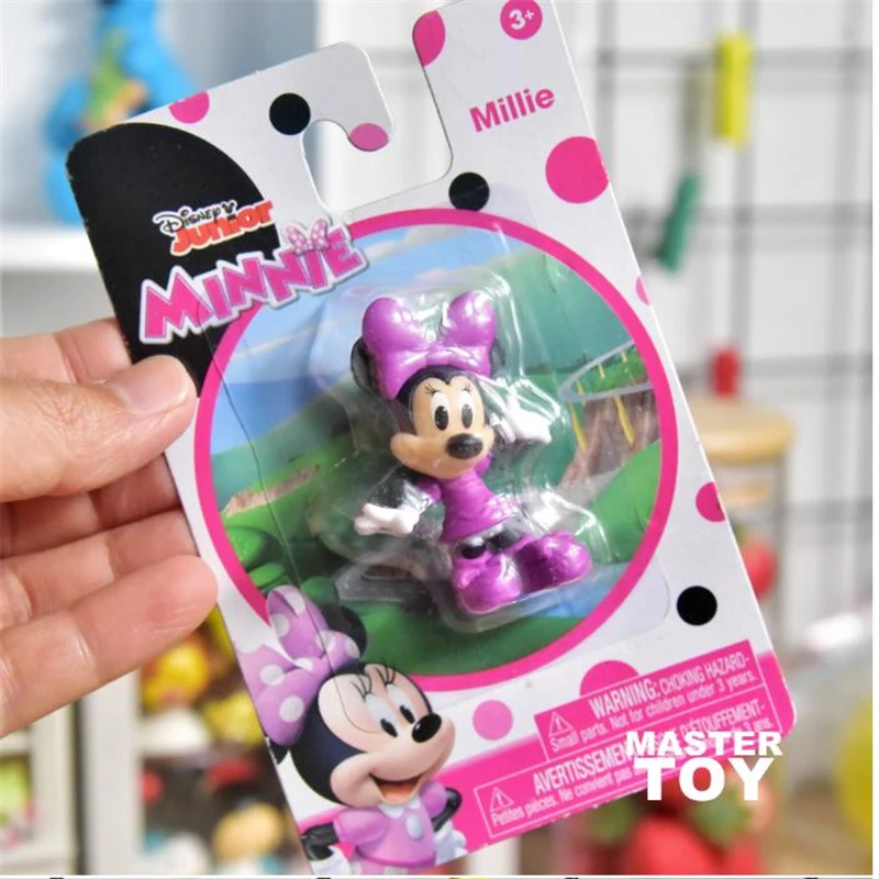 

Disney 12piece 5.5cm junior minnie mouse collection figure toys minnie mouse with color box packing