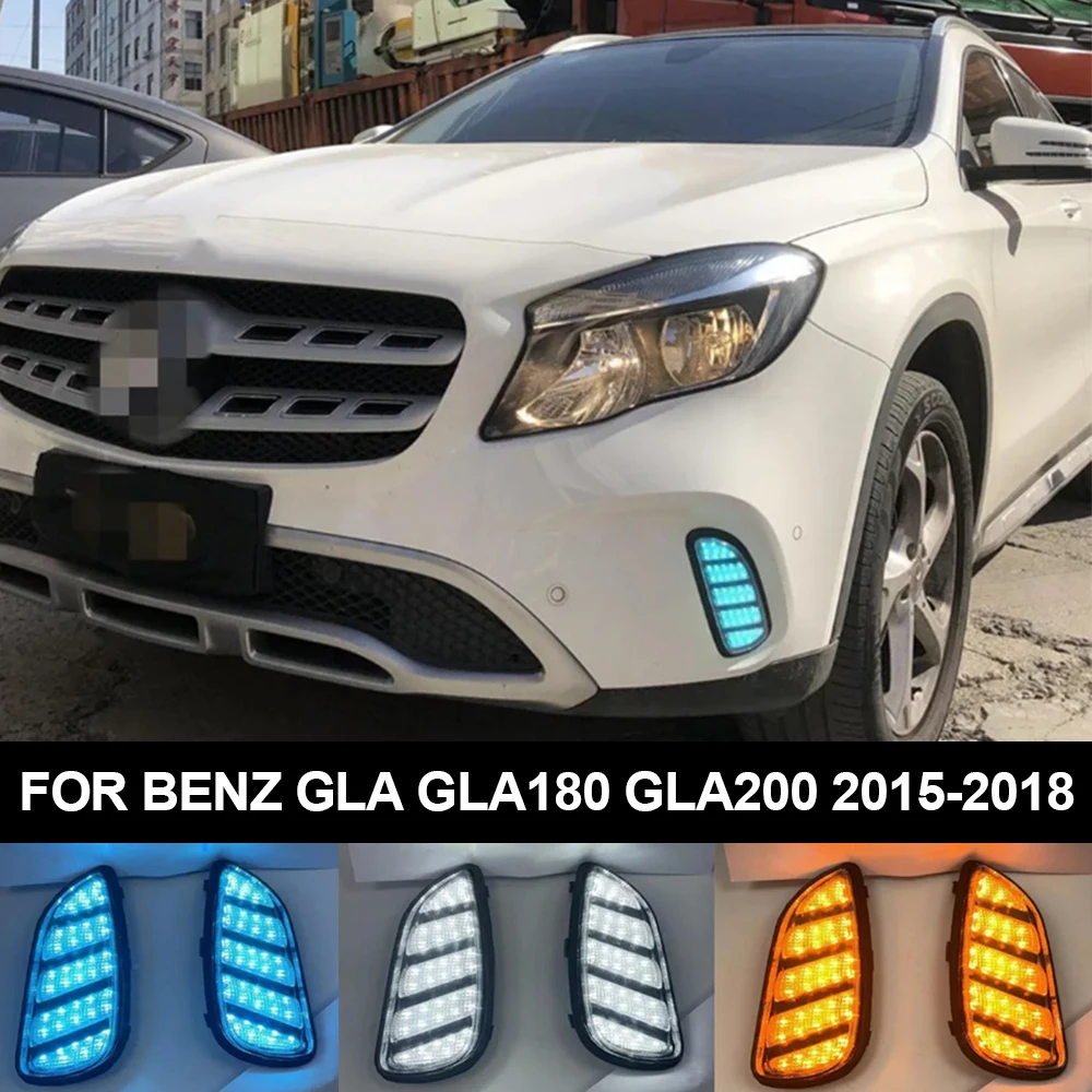 Светодиодные противотуманные фары для Mercedes Benz GLA GLA180 GLA200 2015 2016 2017 2018