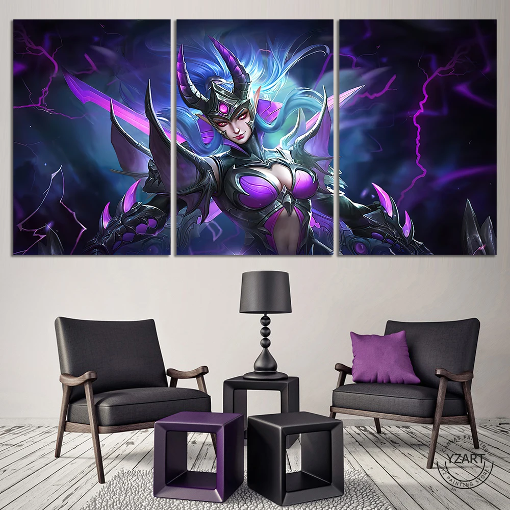 

Без рамки 5/3 шт. видео игра плакат Karina Doom Duelist обновленная кожа Mobile Legends обои для домашнего декора настенное искусство подарок