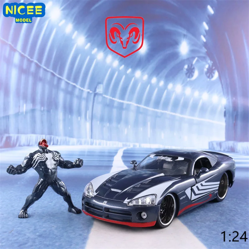 

1:24 2008 Dodge Viper SRT10 Venom Supercar Alloy Car Model Diecast Toy Vehicle Simitation Cars Toys Kids Gifts Collection J201