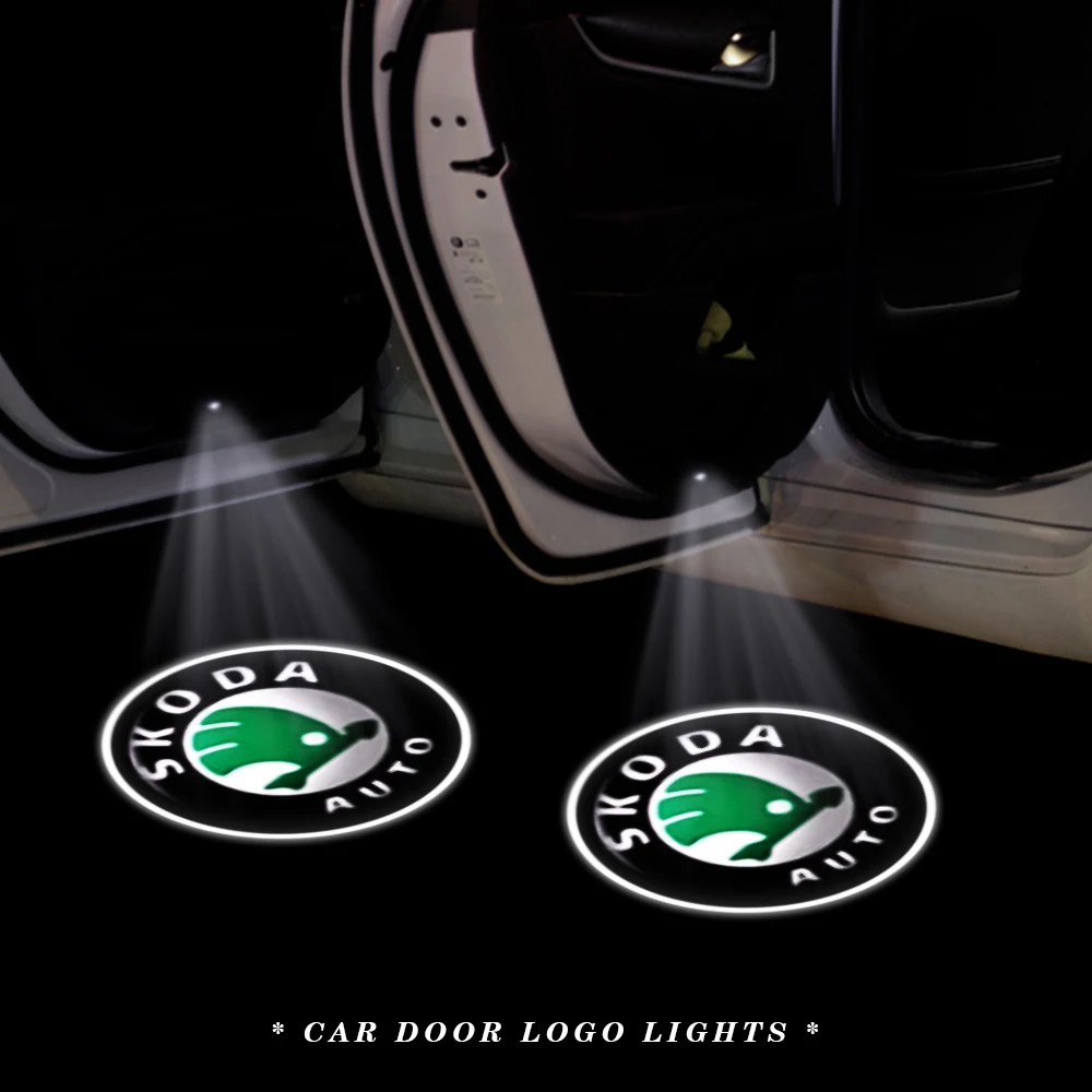 

Car Door HD Welcome Light 3D Wireless Led Car Logo Projector Lamp Decoration Accessory For Skoda Nissan Hyundai Ford Citroen Etc