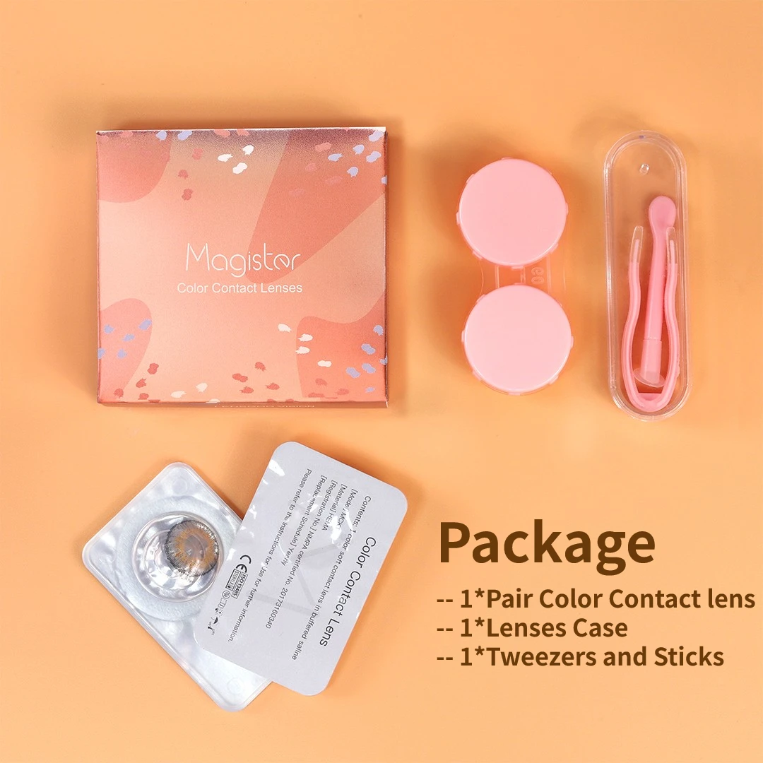 

Набор контактных линз Magister, пинцет, комбинированная коробка, зажимы, линзы натурального цвета с чехлом