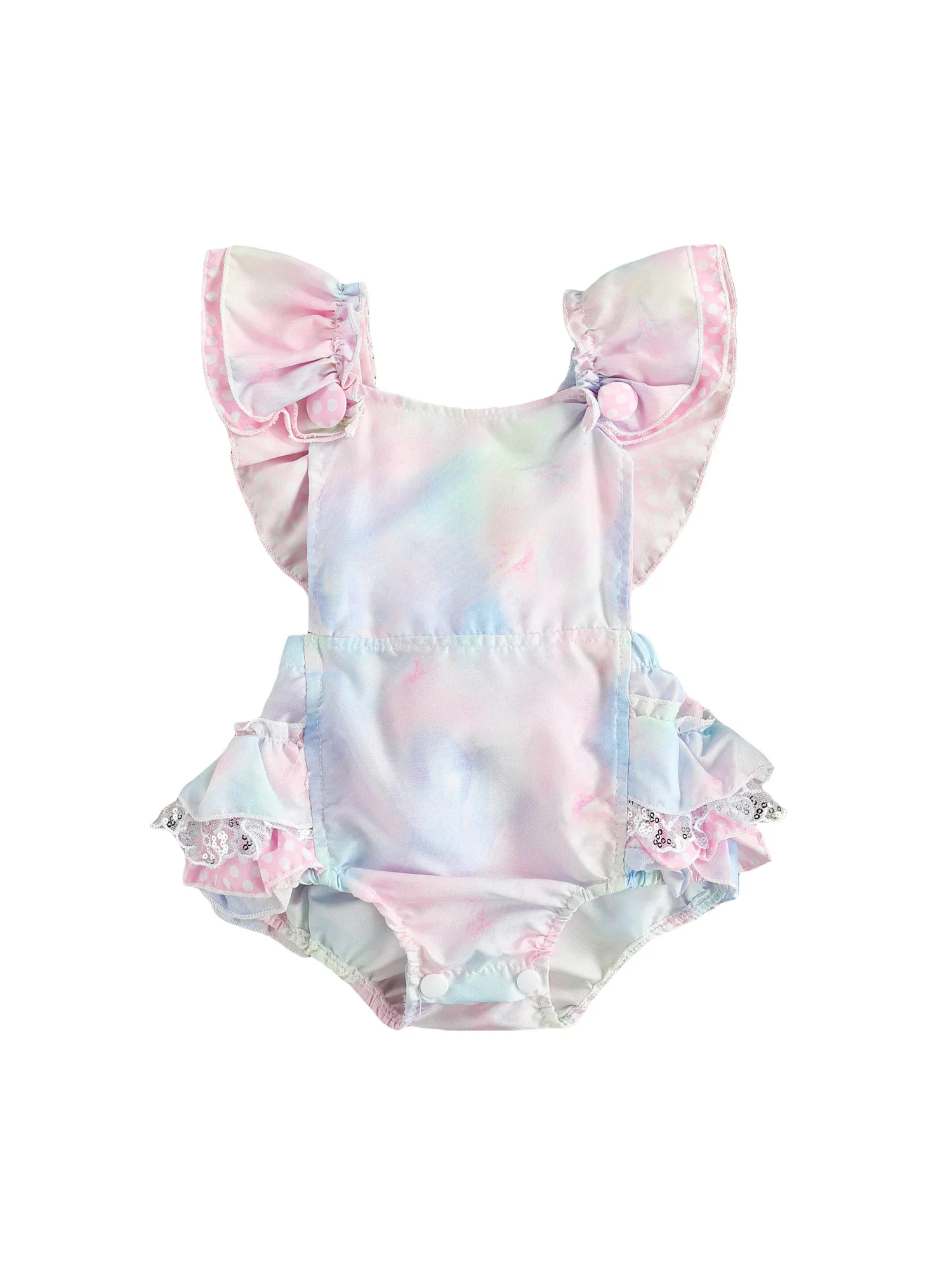 

Toddler Baby Girl Romper Sleeveless Jumpsuit Outfits Sunsuit Clothes Floral Printed Girls Tutu Bodysuits Bow Children's Clothing