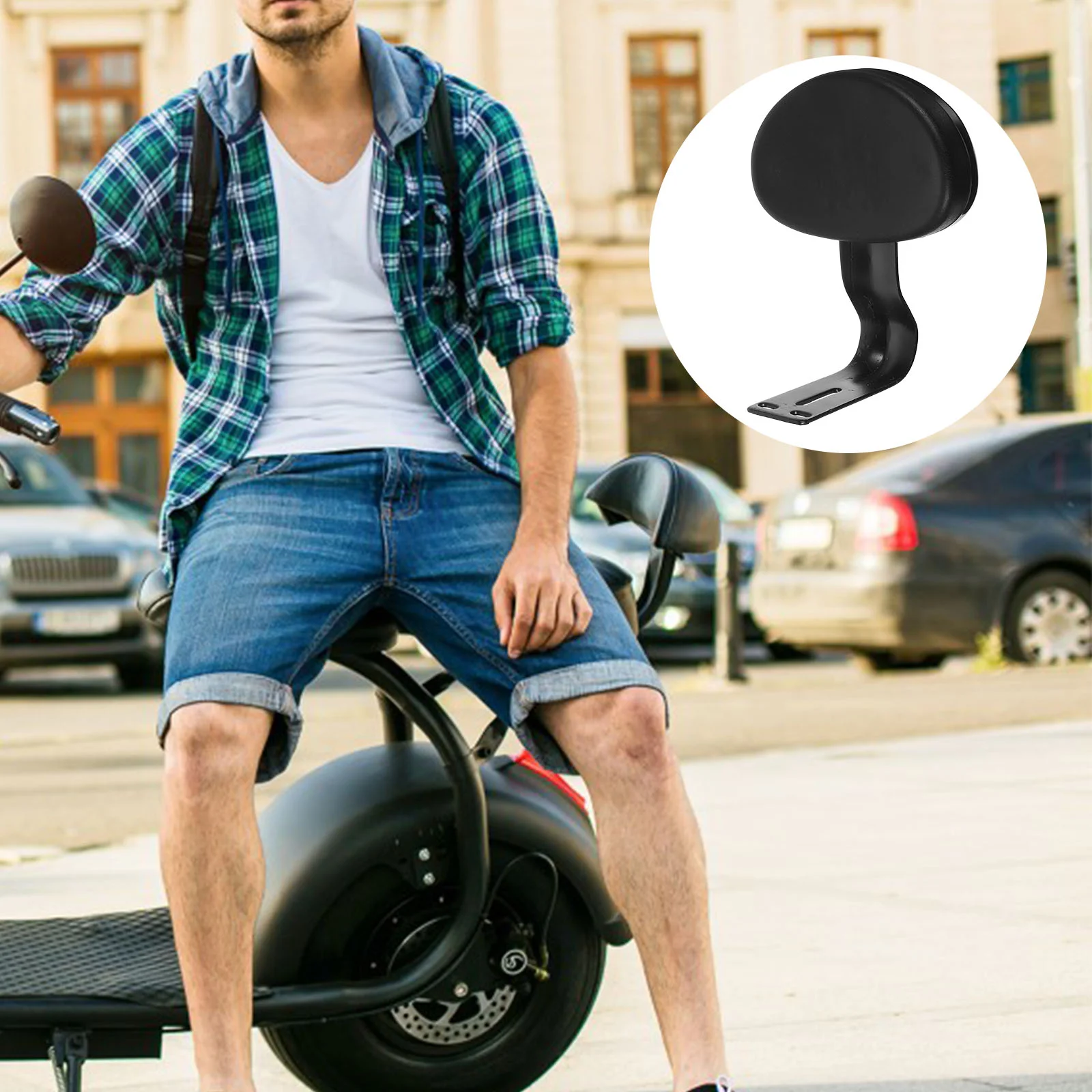 Rear Rest for Bike Electric Vehicle Backrest Practical Seat Cushion Bicycle Cycling