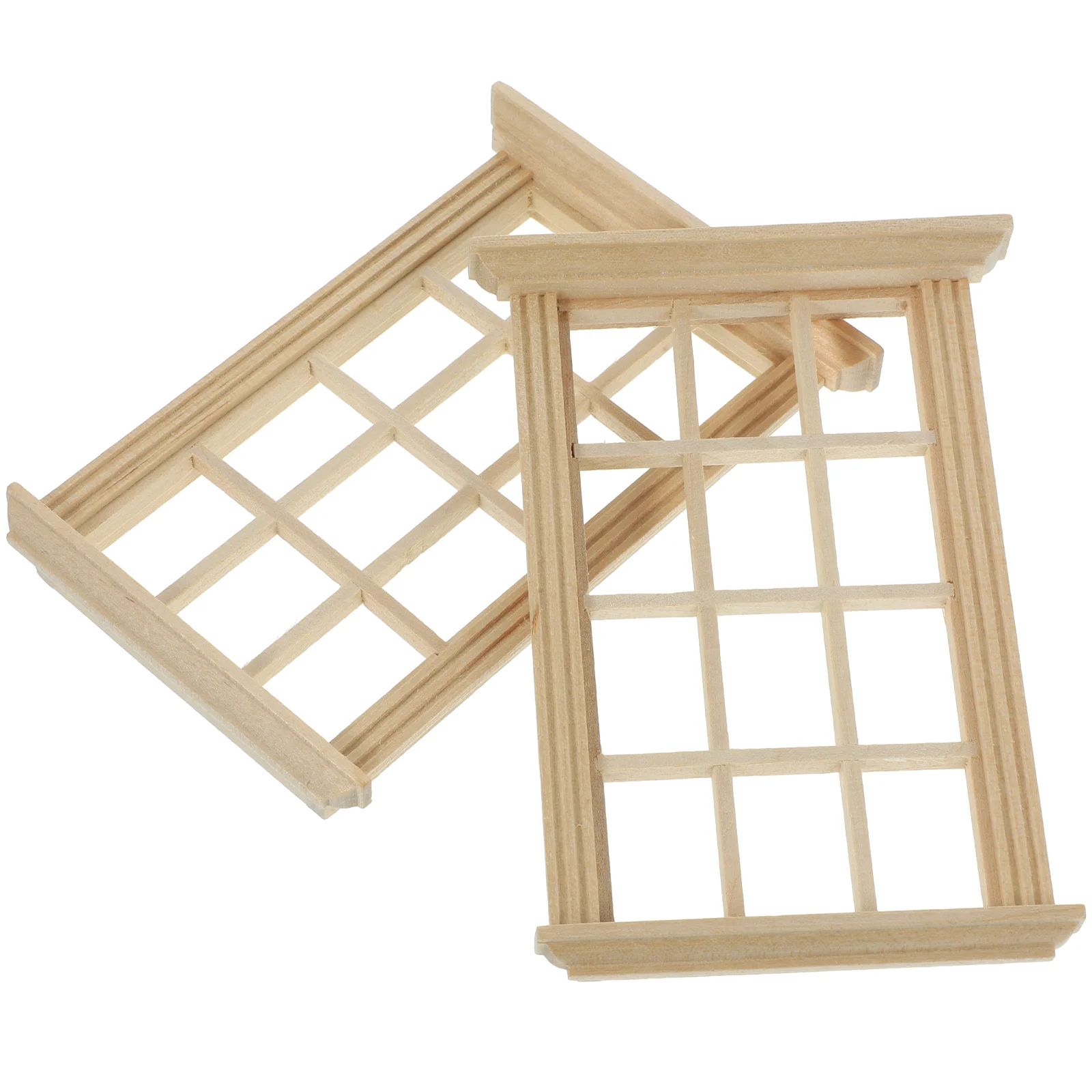

2pcs Simulated Twelve Lattice Window Frame Photograph Props for House