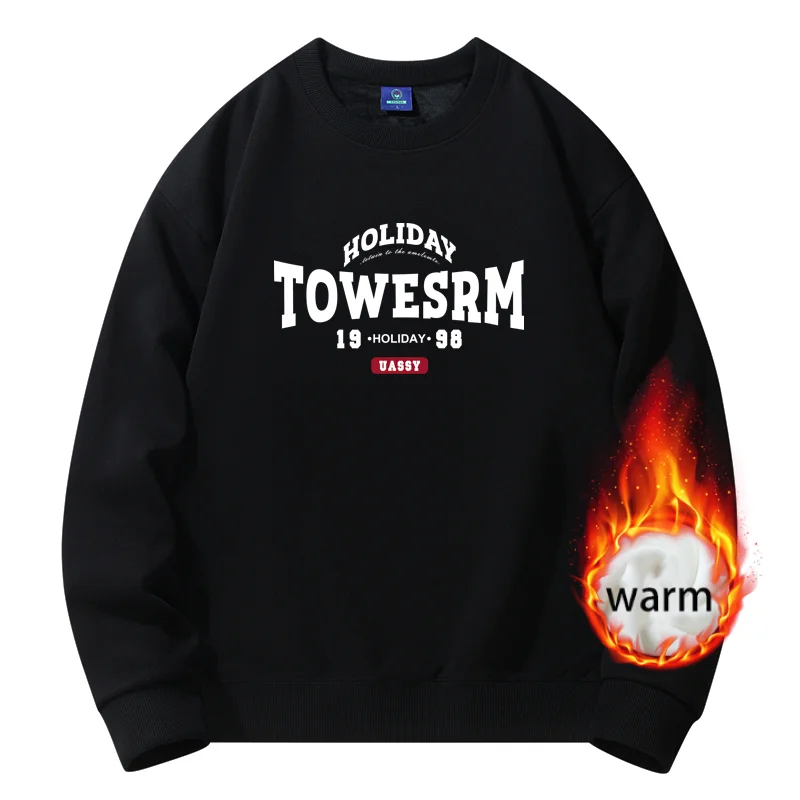 

Свитер мужской зимний с круглым вырезом, х/б