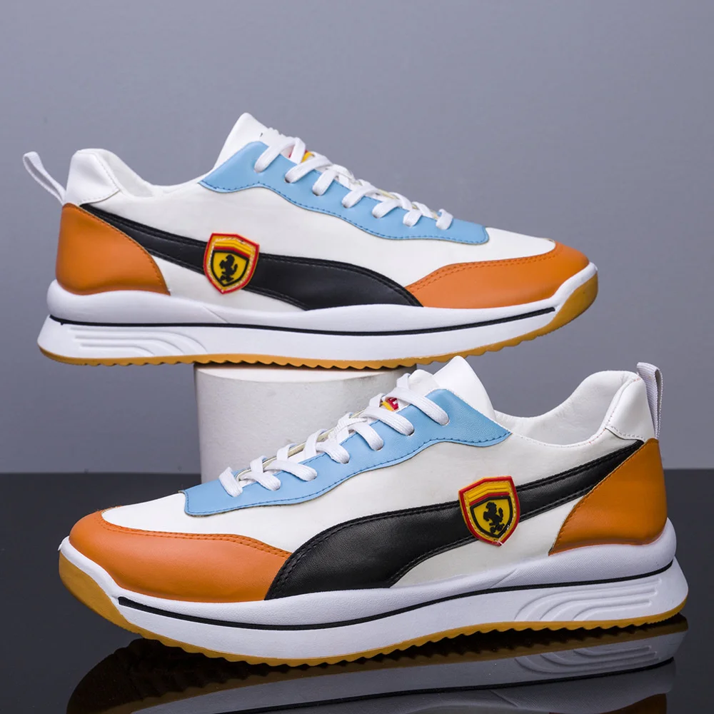 

2021 New men's sports shoes Korean fashion breathable running mesh shoes versatile dad shoes Plus Size Sneakers