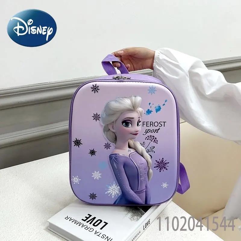 Disney Schoolbag Kindergarten Backpack Cartoon  Frozen Unicorn Mermaid Waterproof Lightweight Load Reduction Shoulder Bag
