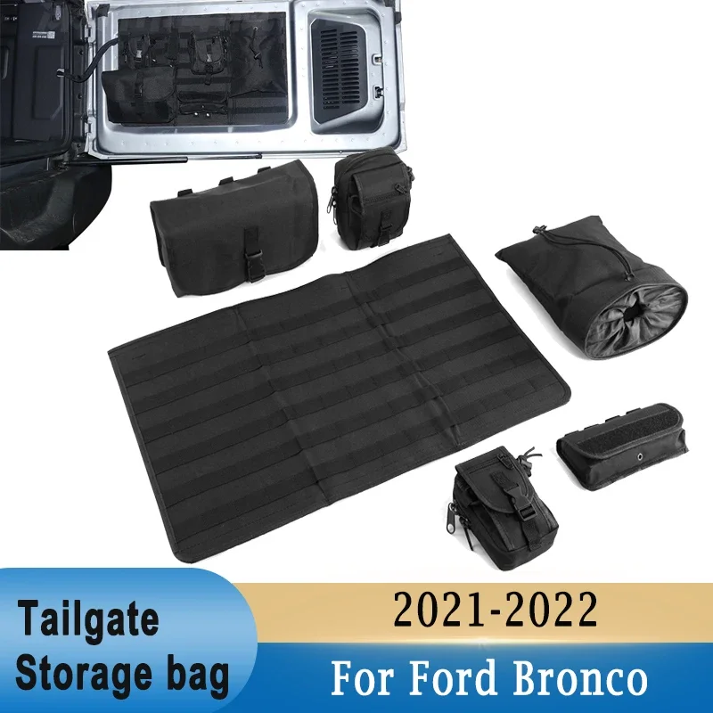 Сумка для хранения задней двери Ford Bronco 2021-2022 органайзер из ткани Оксфорд